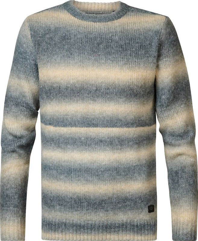 Petrol Industries - Brooks - Trui - Smoky Blue / Wolwit