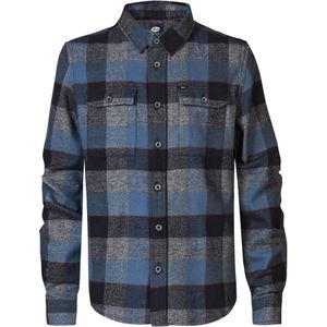 Petrol Industries - Geruit Overhemd Cook - Grijs - Lange Mouwen - 100% Katoen