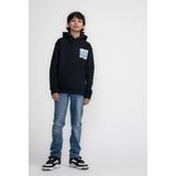 Petrol Industries - Jongens Backprint Hoodie Kachemak - Zwart