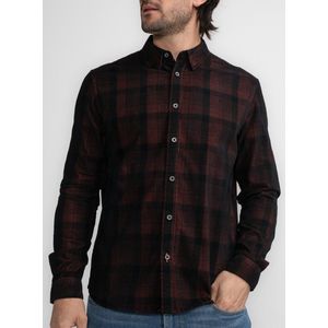 Overhemd - Geruit - Katoen - Lange Mouw - Regular Fit