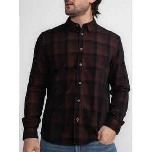 Overhemd - Geruit - Katoen - Lange Mouw - Regular Fit