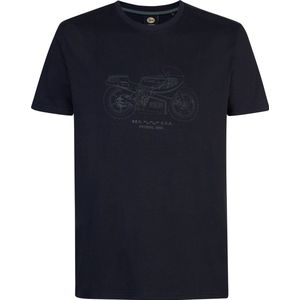 Petrol Industries - Heren Artwork T-shirt Susitna - Blauw