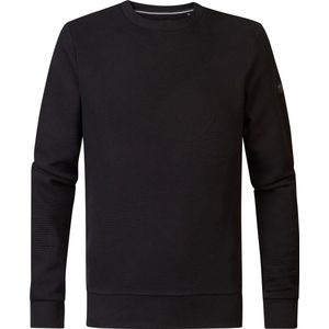 Petrol Industries - Heren Casual Sweater Yukon - Zwart - 50% Katoen, 48% Polyester, 2% Elastaan