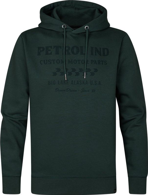Petrol Industries - Heren Artwork Hoodie Kowak - Groen