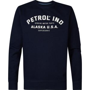 Petrol Industries - Heren Artwork Sweater Ruth - Blauw