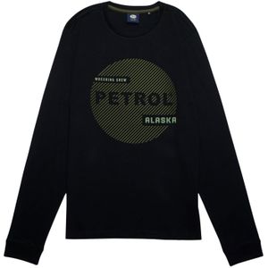 Petrol Industries Shirt  groen / zwart / wit
