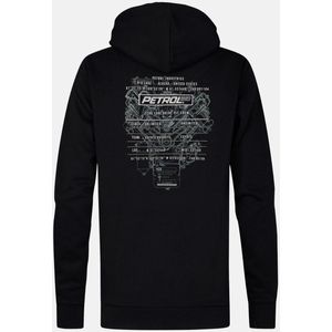 Petrol Industries - Hoodie - Unifarben - Kordelzug - Rippbündchen