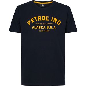 Petrol Industries - Heren Artwork T-shirt Isaac - Blauw
