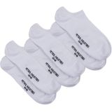 Petrol Industries Heren Sneakersokken - 3-pack Enkelsokken - Sokken - Herensokken - Katoen - Multipack van 3 stuks - Wit - Maat 43-46
