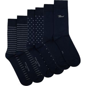 Petrol Industries - Enkelsokken - Blauw - 3-pack - Katoen - Herensokken