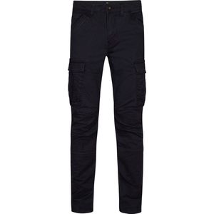 Petrol Industries - Cargo Broek Kasilof - Zwart - Katoen/Elastaan - Regular Fit
