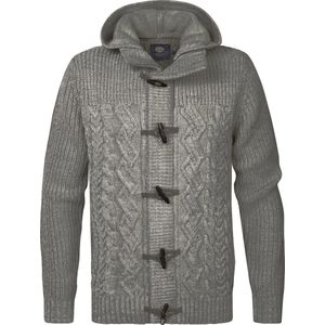 Petrol Industries - Heren Ribgebreid Vest Portage - Grijs