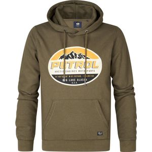 Petrol Industries - Heren Artwork Hoodie Taku - Groen