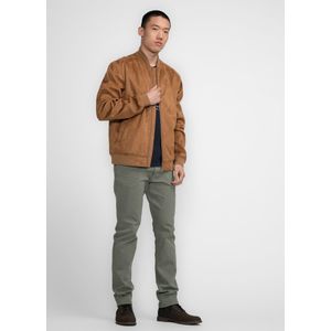 Bomber Jas - Suede - Petrol - Ritssluiting - Steekzakken