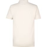 Petrol - Knitted Polo - Poloshirt - Ecru - Regular-fit, Nylon en Katoen