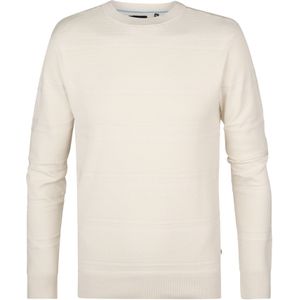 Petrol Industries - Windview - Gestreepte Trui - Wit