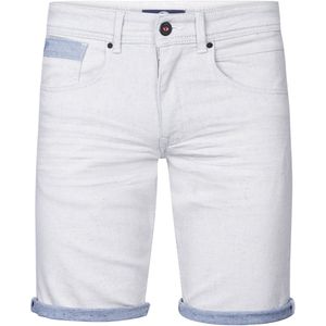 Petrol Industries - Denim Short Clearwaterstone - Wit - Korte Spijkerbroeken