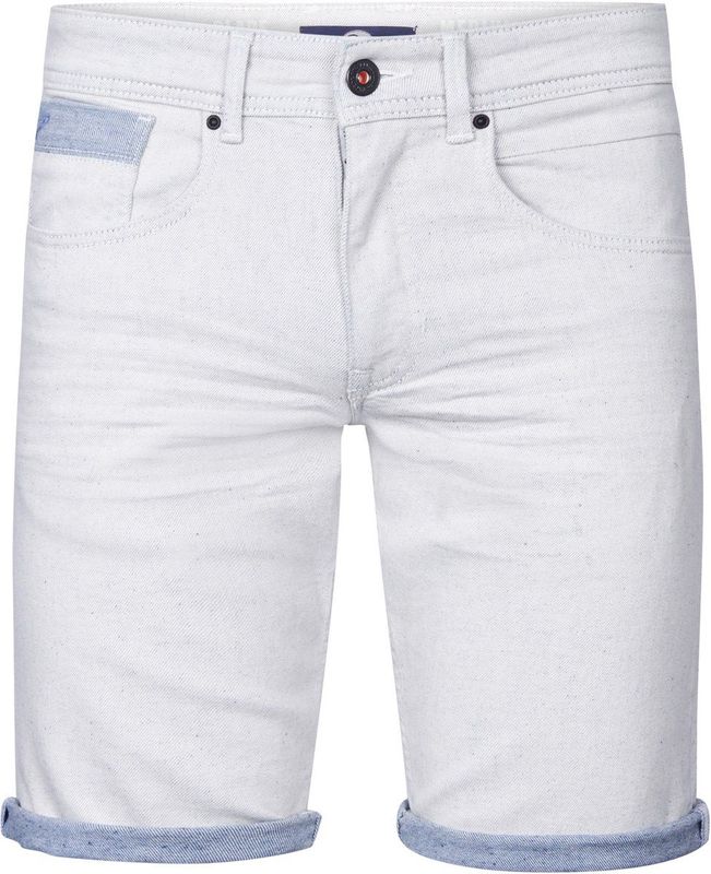 Petrol Industries - Denim Short Clearwaterstone - Wit - Korte Spijkerbroeken