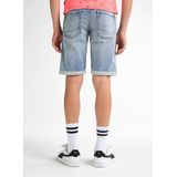 Petrol Industries - Jackson Jogg Denim Short Valencia - Blauw - 104 - Korte spijkerbroeken