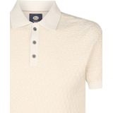 Petrol Industries - Heren Gebreide Polo - Oceanstone - Wit - 85% Katoen, 15% Nylon