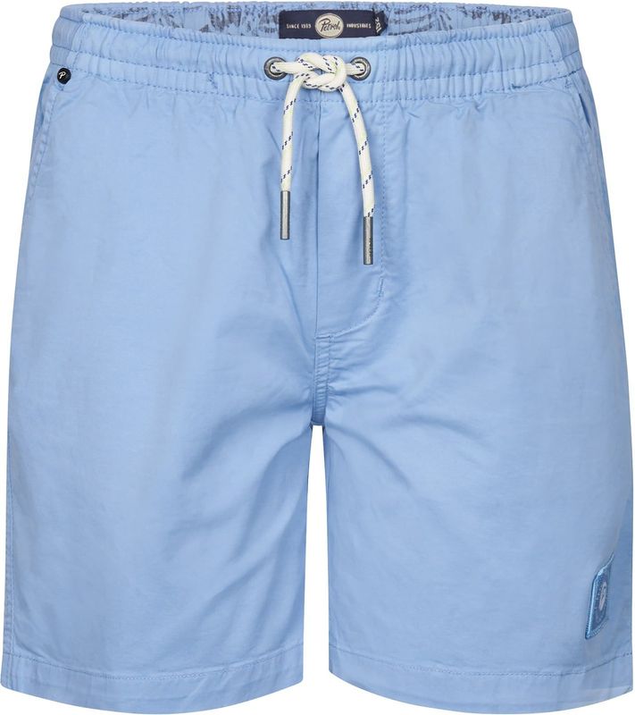 Petrol Industries - Chino Short Angler - Blauw - 97% Katoen 3% Elastaan