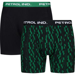 Petrol Industries - Heren 2-pack Boxershorts Crossroad - Zwart - Maat XXXL