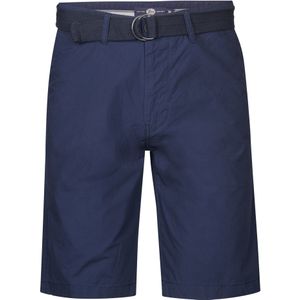 Katoenen chino korte broek met riem PETROL INDUSTRIES. Katoen materiaal. Maten M. Blauw kleur