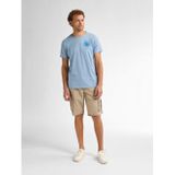 Petrol Industries - Cargo Short - Azure - 100% Katoen - Knoopsluiting en Ritsgulp