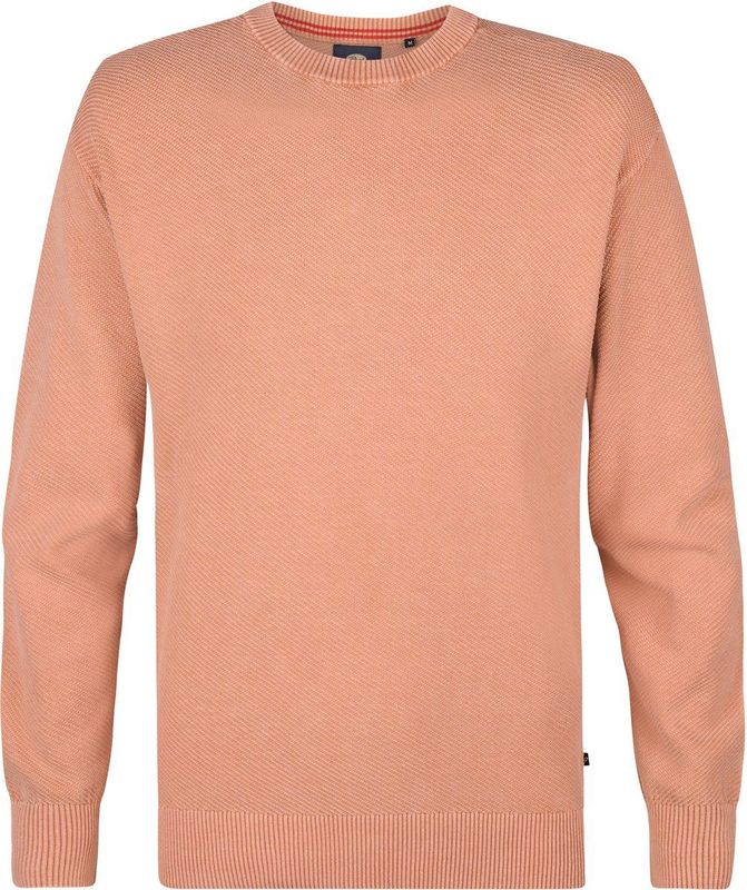 Gebreide Trui - Blauw - 100% Biologisch Katoen - Relaxed Fit