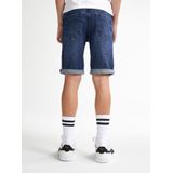 Petrol Industries - Bassano Denim Short - Blauw - 5-pocketmodel - Regular Fit