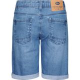 Petrol Industries - Bassano Denim Short - Blauw - Korte Spijkerbroeken - 98% Katoen, 2% Elastaan