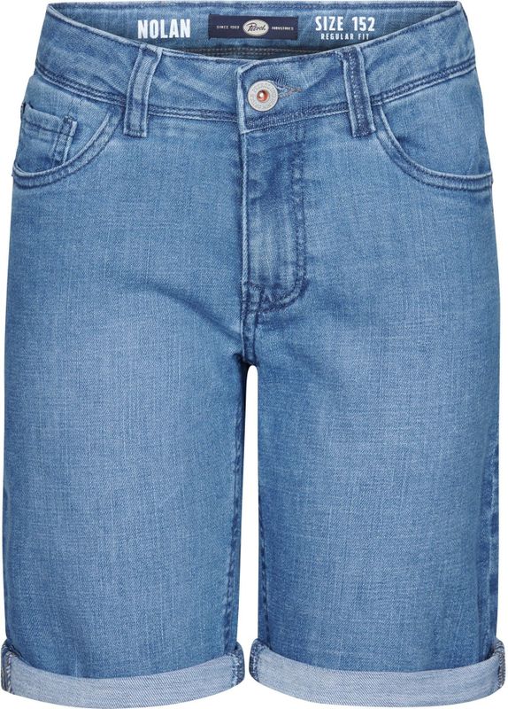 Petrol Industries - Bassano Denim Short - Blauw - Korte Spijkerbroeken - 98% Katoen, 2% Elastaan