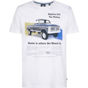 Petrol Industries - Artwork T-shirt Lido - Wit - 100% Organisch Katoen