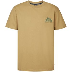 Petrol Industries - Backprint T-shirt - Geel - Heavy Jersey Katoen