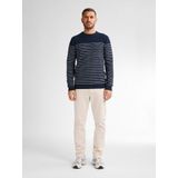 Petrol Industries - Palm - Gestreepte Trui - Blauw