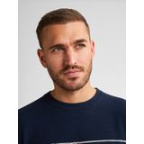 Petrol Industries - Palm - Gestreepte Trui - Blauw