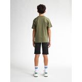 Petrol - T-shirt - Katoen - Petrol-logo Print - Korte Mouwen - Ronde Hals