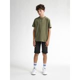 Petrol - T-shirt - Katoen - Petrol-logo Print - Korte Mouwen - Ronde Hals