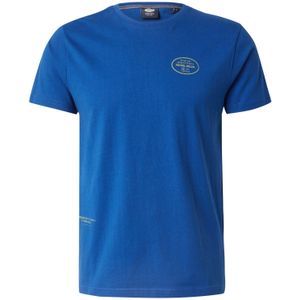 Petrol Industries - Logo T-shirt - Blauw - 100% Organisch Katoen