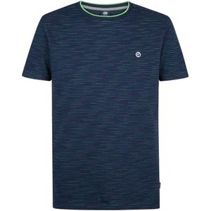Petrol Industries - Gestreept T-shirt - Blauw