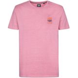 Petrol Industries - Logo T-shirt - Roze - Katoen