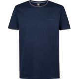 Petrol Industries - Heren Logo T-shirt - Blauw