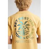 Petrol Industries - Backprint T-shirt Gull - Beige - Korte Mouwen