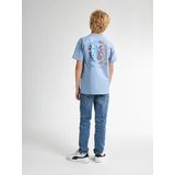 Petrol Industries - Backprint T-shirt Gull - Blauw - Korte Mouwen