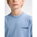 Petrol Industries - Backprint T-shirt Gull - Blauw - Korte Mouwen
