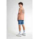 Petrol Industries - Backprint T-shirt Gull - Bruin - 100% Katoen - Korte Mouwen