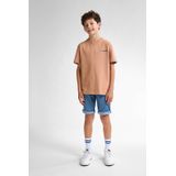 Petrol Industries - Backprint T-shirt Gull - Bruin - 100% Katoen - Korte Mouwen