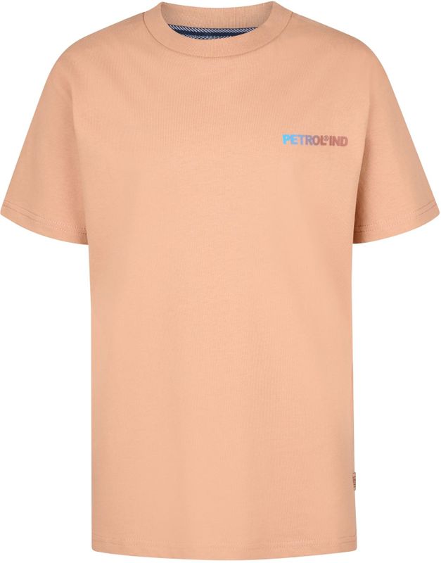 Petrol Industries - Backprint T-shirt Gull - Bruin - 100% Katoen - Korte Mouwen