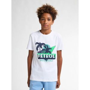 Petrol Industries - Artwork T-shirt - Wit - Korte Mouwen