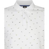 Petrol Industries - Heren All-over Print Polo Palmview - Wit - Maat L